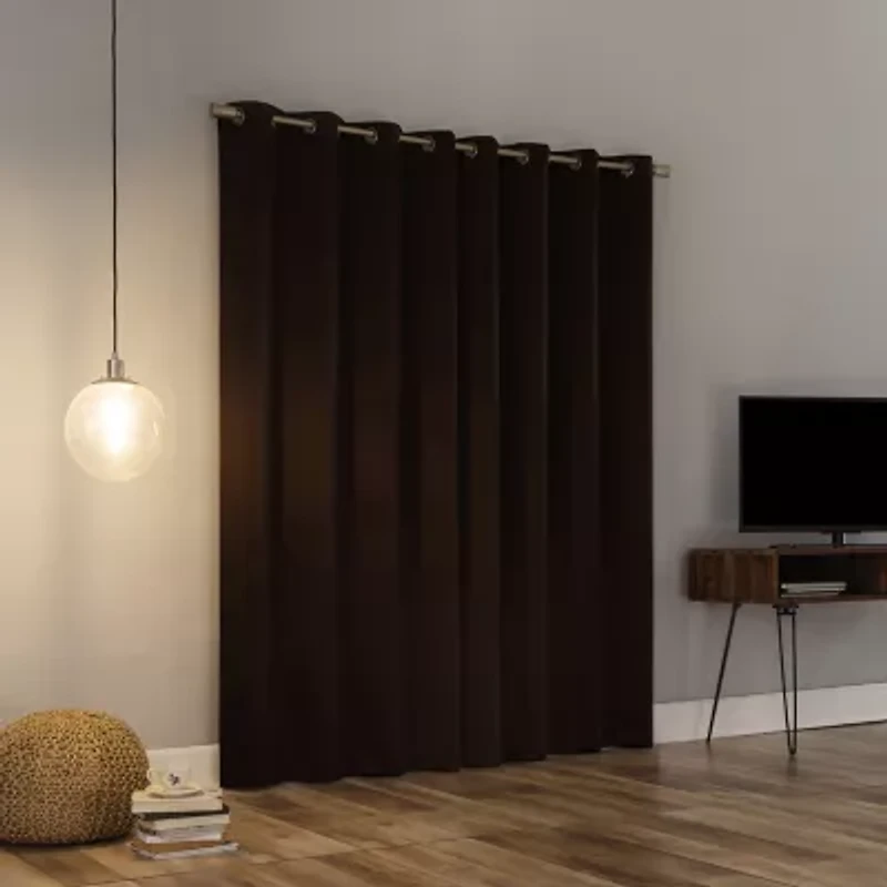 Sun Zero Oslo Grommet Top Energy Saving 100% Blackout Single Curtain Panel