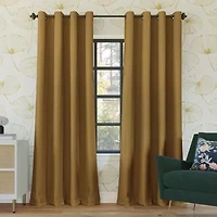 Sun Zero Oslo Grommet Top Energy Saving 100% Blackout Single Curtain Panel