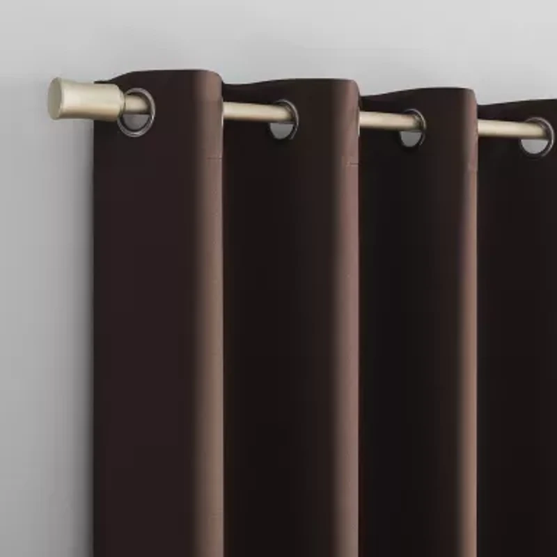 Sun Zero Oslo Grommet Top Energy Saving 100% Blackout Single Curtain Panel