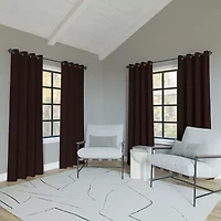 Sun Zero Oslo Grommet Top Energy Saving 100% Blackout Single Curtain Panel