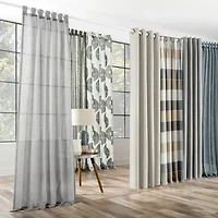 Archaeo Avnia Tab Top Light-Filtering Single Curtain Panel