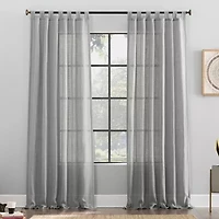 Archaeo Avnia Tab Top Light-Filtering Single Curtain Panel