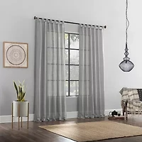 Archaeo Avnia Tab Top Light-Filtering Single Curtain Panel