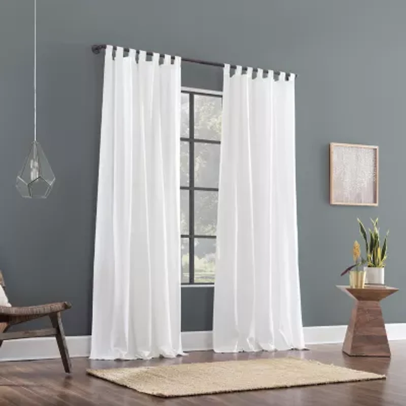 Archaeo Eila Tab Top Light-Filtering Single Curtain Panel