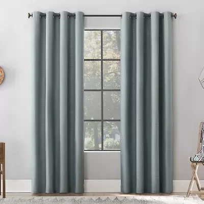 Archaeo Gelso Grommet Top 100% Blackout Single Curtain Panel