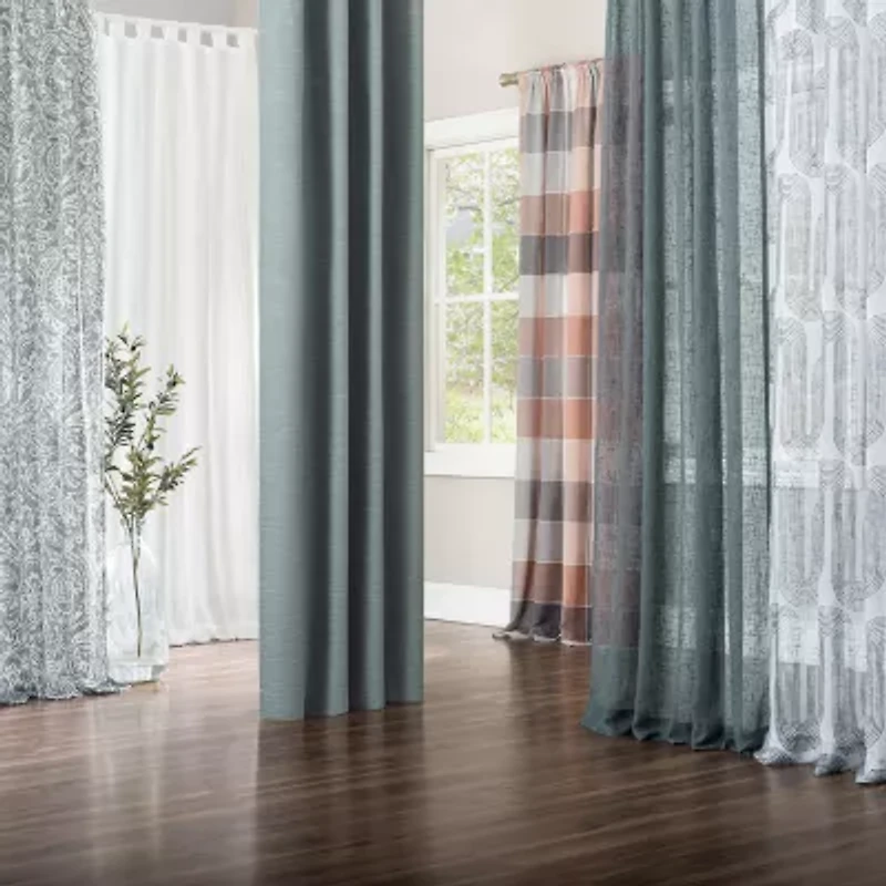 Archaeo Gelso Grommet Top 100% Blackout Single Curtain Panel