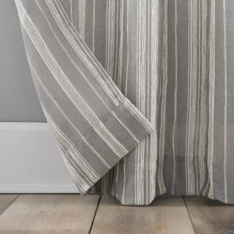 Archaeo Raya Rod Pocket Light-Filtering Single Curtain Panel