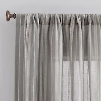 Archaeo Raya Rod Pocket Light-Filtering Single Curtain Panel