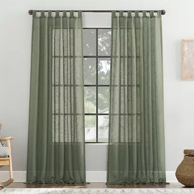 Archaeo Tansy Tab Top Light-Filtering Single Curtain Panel