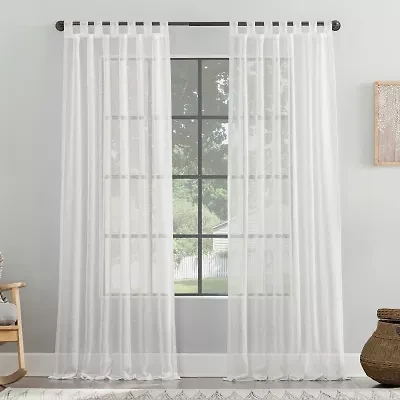 Archaeo Tansy Tab Top Light-Filtering Single Curtain Panel