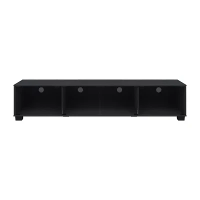 Bromley 4 Shelf Wood and Glass TV Stand