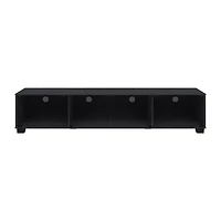 Bromley 4 Shelf Wood and Glass TV Stand