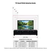 Bromley 4 Shelf Wood and Glass TV Stand
