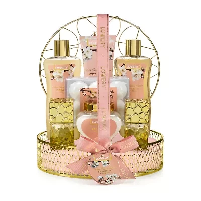 Lovery White Rose And Jasmine Spa Gift - 13pc Gold Perfume Set