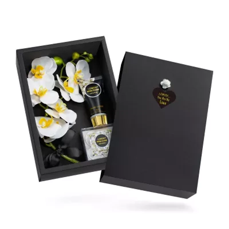 Lovery White Orchid Petals Soaps Gift  - 12pc Body Care Set