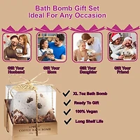 Lovery Coffee Bath Bomb Ball - 7oz Handmade Spa Body Bath Fizzy