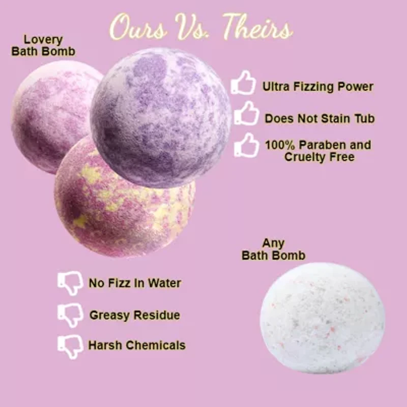 Lovery Bath Bombs Gift Set - 30pc Relaxing Spa Body Care Balls
