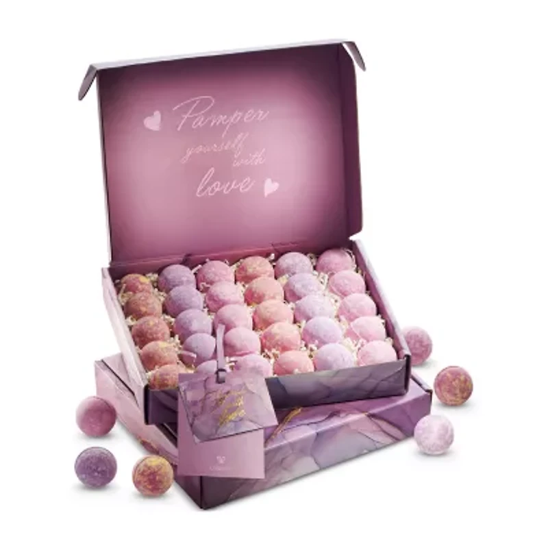 Lovery Bath Bombs Gift Set - 30pc Relaxing Spa Body Care Balls