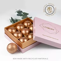 Lovery Rose Gold Marble Bath Bombs - 9pc Bubble Bombs Set