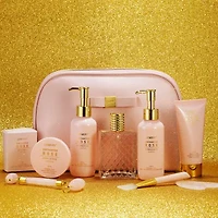 Lovery Enchanted Rose Beauty Body Care - 10pc Cosmetic Bag Set