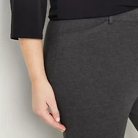 Liz Claiborne Emma Ponte Womens Plus Ankle Mid Rise Pant