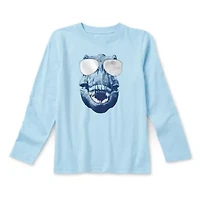 Thereabouts Little & Big Kid Boys Crew Neck Long Sleeve Regular Fit Graphic T-Shirt