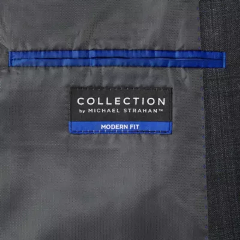Collection By Michael Strahan Mens Classic Fit Plaid Suit Jacket