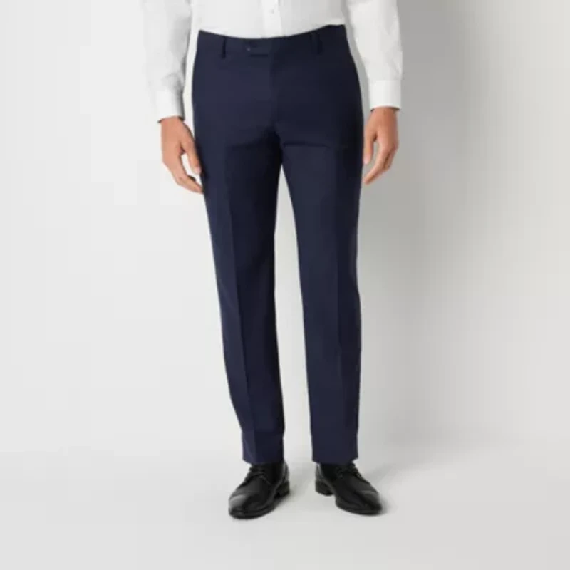 Collection By Michael Strahan Houndstooth Mens Modern Fit Flat Front Suit Pant