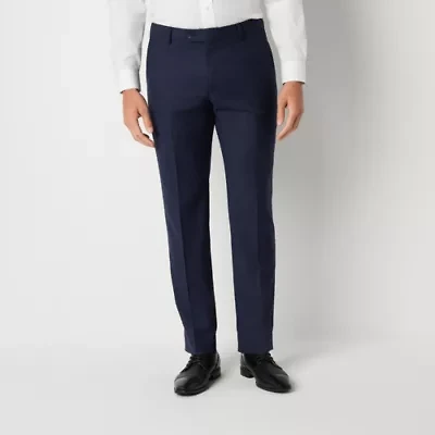 Collection By Michael Strahan Houndstooth Mens Modern Fit Flat Front Suit Pant