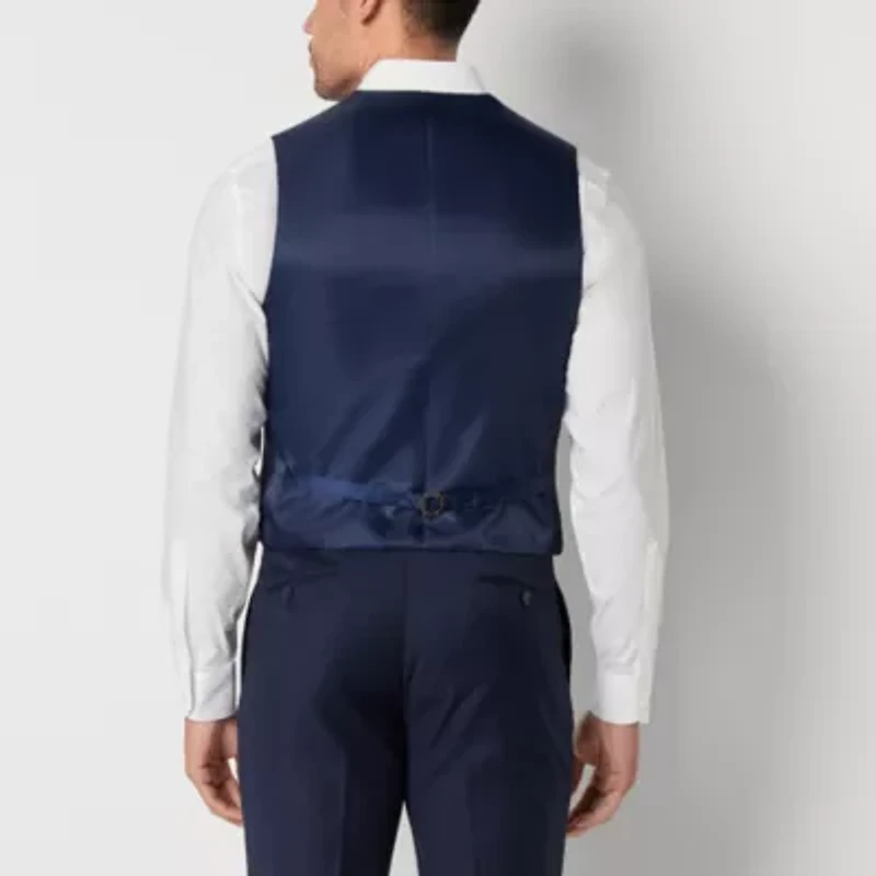 Collection By Michael Strahan Houndstooth Mens Classic Fit Suit Vest