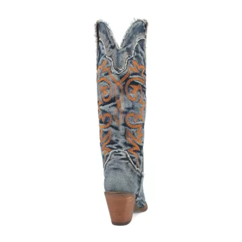 Dingo Womens Texas Tornado Stacked Heel Cowboy Boots