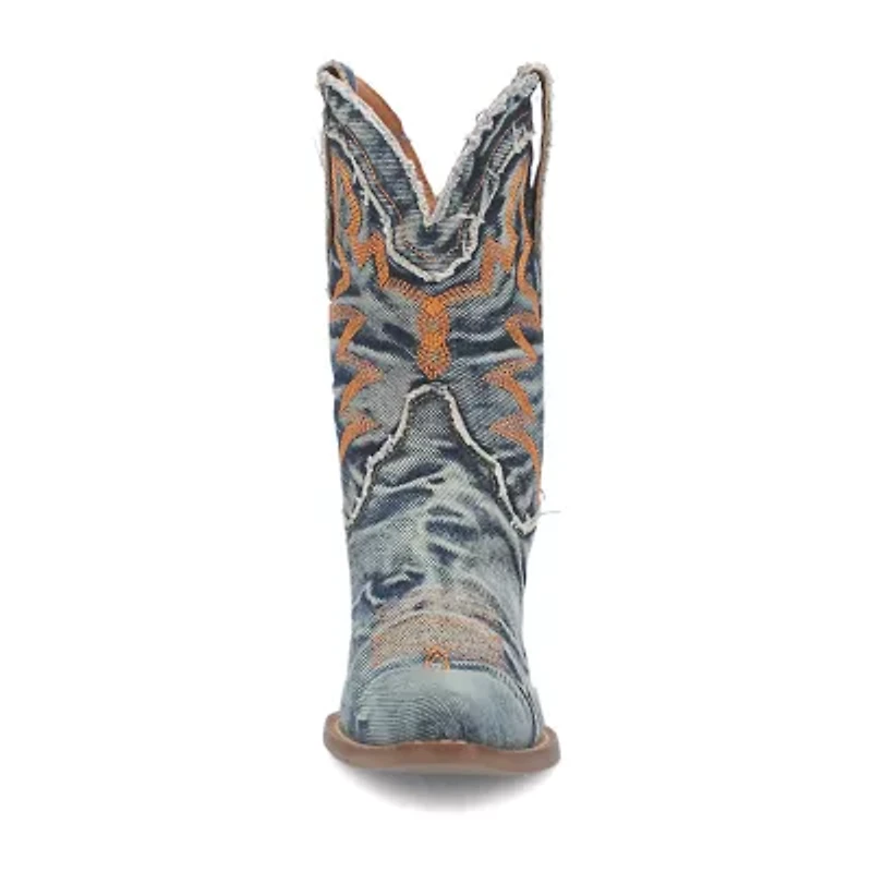 Dingo Womens Y'All Need Dolly Stacked Heel Cowboy Boots