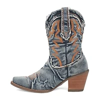 Dingo Womens Y'All Need Dolly Stacked Heel Cowboy Boots