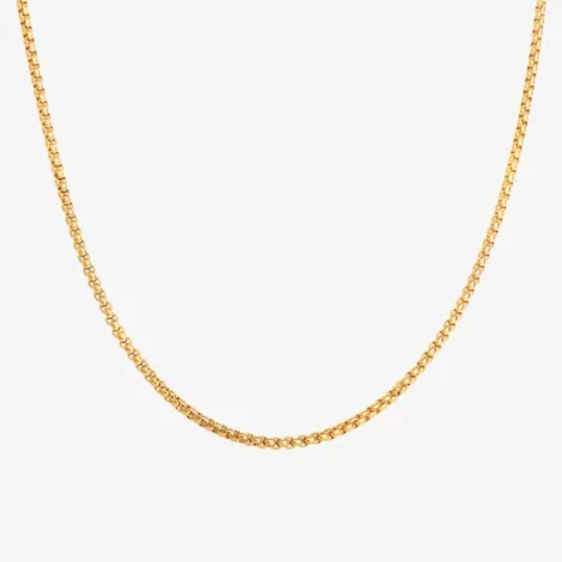 Shaquille O'Neal XLG Mens Stainless Steel 24 Inch Figaro Chain Necklace