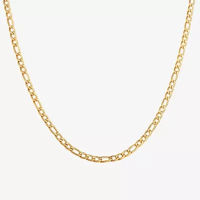 Shaquille O'Neal XLG Mens Stainless Steel 22 Inch Figaro Chain Necklace