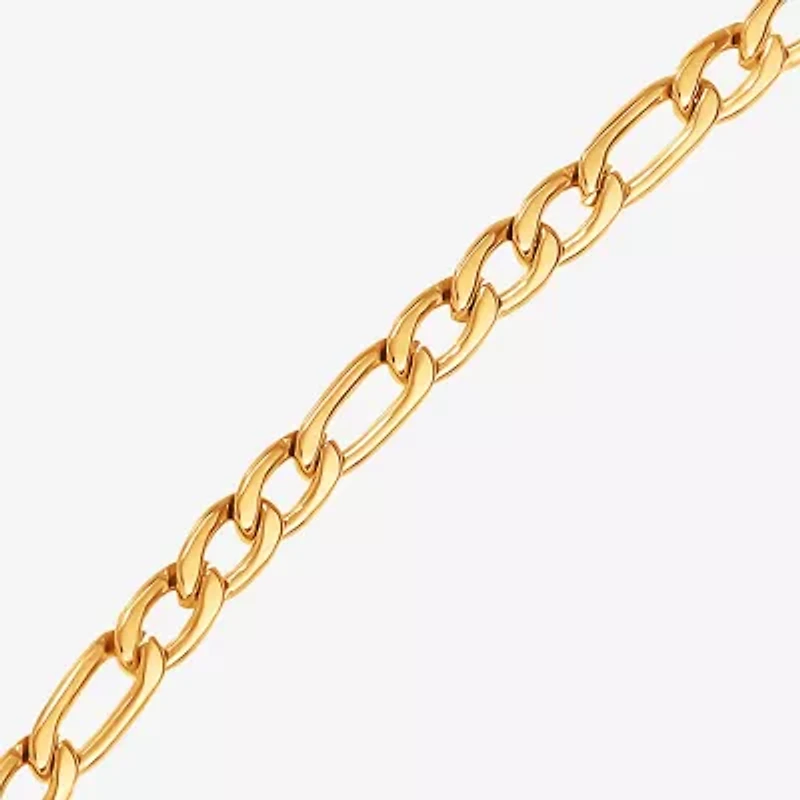 Shaquille O'Neal XLG Mens Stainless Steel 22 Inch Figaro Chain Necklace
