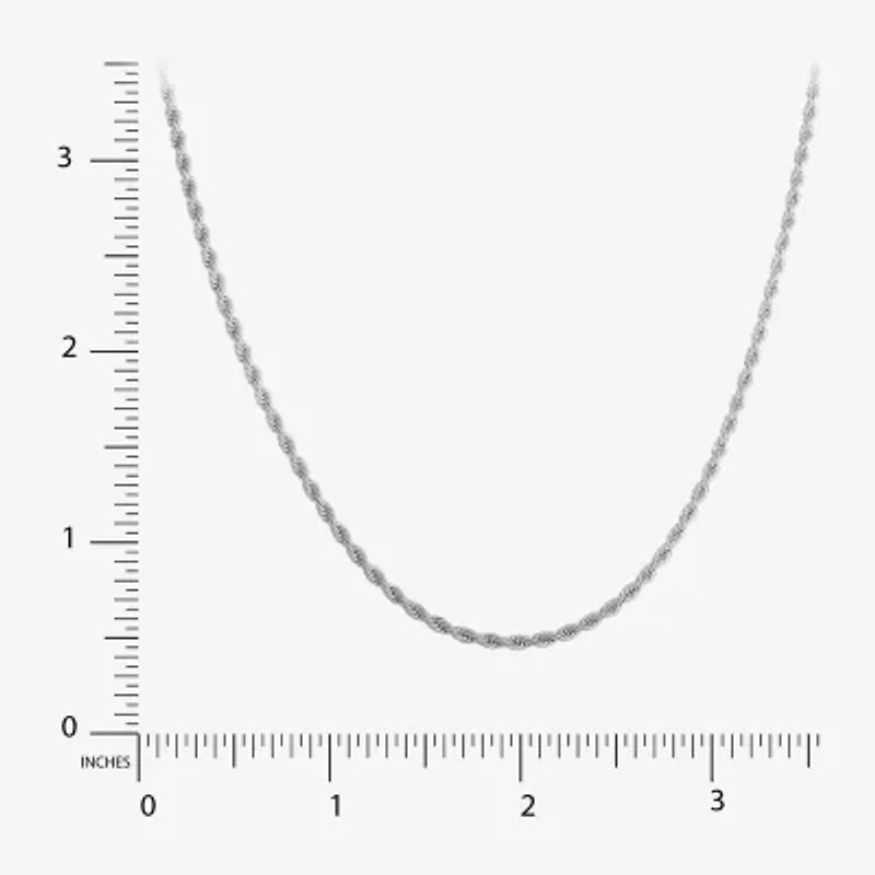 Shaquille O'Neal XLG Mens Stainless Steel 24 Inch Rope Chain Necklace