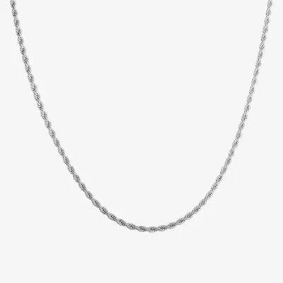 Shaquille O'Neal XLG Mens Stainless Steel 24 Inch Rope Chain Necklace