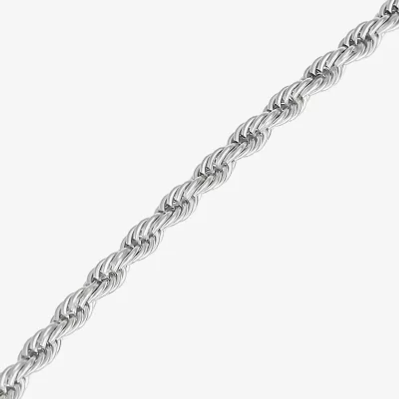 Shaquille O'Neal XLG Mens Stainless Steel 24 Inch Rope Chain Necklace