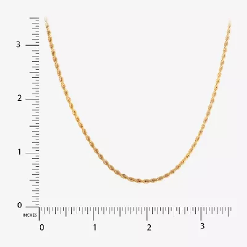 Shaquille O'Neal XLG Mens Stainless Steel 24 Inch Rope Chain Necklace