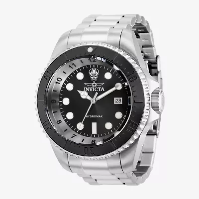 Invicta Mens Silver Tone Stainless Steel Bracelet Watch 38018