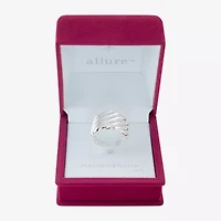 Sparkle Allure Polished Woven Womens 22MM Pure Silver Over Brass Band