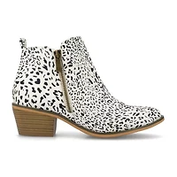 Journee Collection Womens Rebel Booties Block Heel