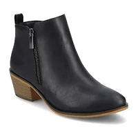 Journee Collection Womens Rebel Booties Block Heel