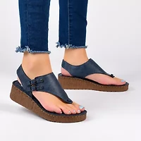 Journee Collection Womens Mckell Wedge Sandals