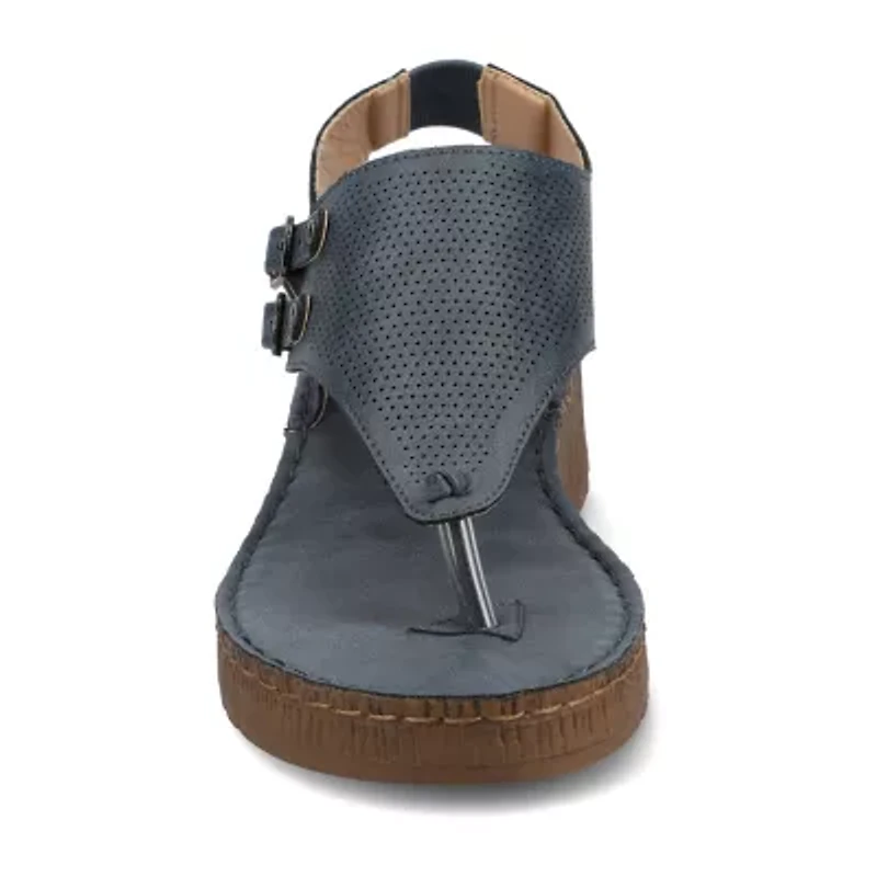 Journee Collection Womens Mckell Wedge Sandals