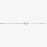 Womens Sterling Silver Round 18 Inch Pendant Necklace