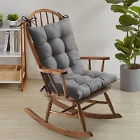 Sweet Home Collection™ Rocking Chair Cushion 2 Piece Tufted Non Slip Set of Upper and Lower Cushions
