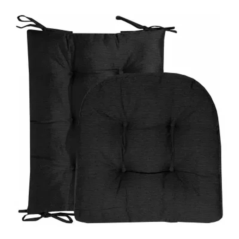 Sweet Home Collection™ Rocking Chair Cushion 2 Piece Tufted Non Slip Set of Upper and Lower Cushions