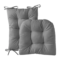 Sweet Home Collection™ Rocking Chair Cushion 2 Piece Tufted Non Slip Set of Upper and Lower Cushions